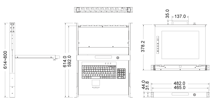 dimension ksr 115 DVI