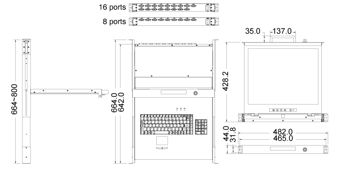 dimension ksr 119 CF